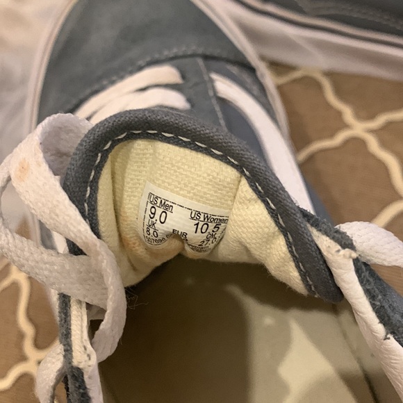 š¹ Vans Old School Grayish Blue Unisex Cloth & Suede Classic Sneakers - Picture 11 of 13